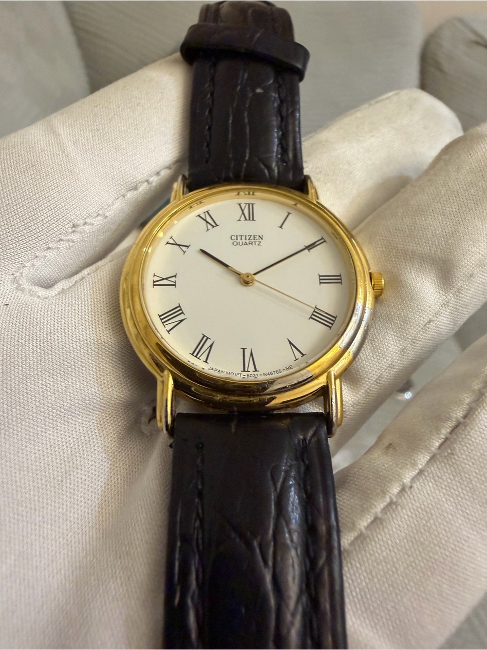 Vintage Citizen Quartz Watch 6031-S52489 May 1990 Roman Dial Working Dress -Read - Picture 4 of 12